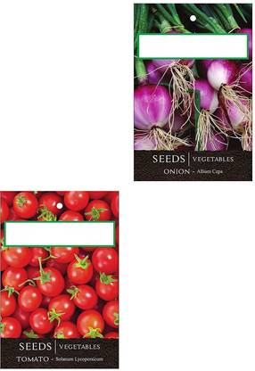 CYBEXIS 2-Varieties-Onion, Tomato Seed