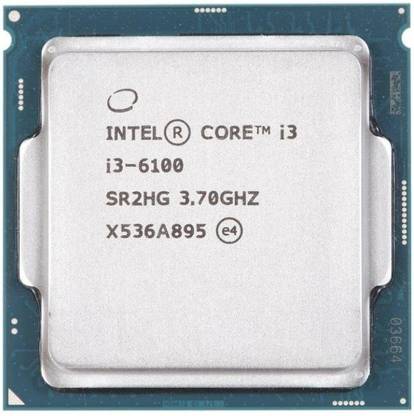 Intel CORE I3 6100 PROCESSOR ( 6TH GENERATION ) 3.7 GHz LGA 1151 Socket 2 Cores 4 Threads Desktop Processor