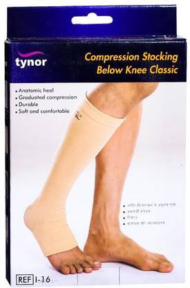 Tynour COMPRESSION STOKING BELOW KNEE CLASSIC Foot Support