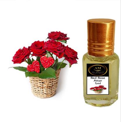 Al-Mahir Red Rose (Gulab) Attar Floral Attar