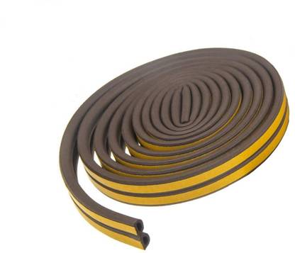 Betlex Soundproofing, Dust Proof Door/Window Self Adhesive Door Seal Strip 18 ft Brown D Shape 6 m Anti Slip Tape