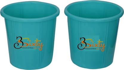 Mayedass Plastic Waste Bin (Open Dust Bin) 10 Litre-Green डस्टबिन
