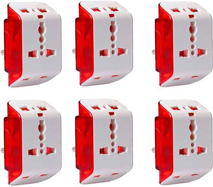 IONIX Deo Transparent Multo plug Three Pin Plug