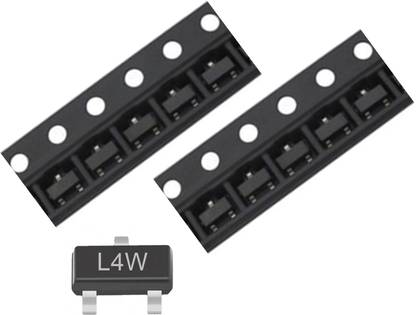 e4u BAT54 L4 Schottky Barrier Diodes SOT-23 SMD Package - 10 No's Electronic Components Electronic Hobby Kit