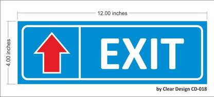 Clear Design EXIT Emergency Sign