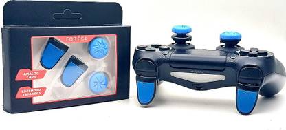 TMG CONTROLLER ANALOG EDGE FPS Extenders PS4 Thumbstick L2 R2 Trigger Extended Button Analog Enhanced Thumb Stick Cap for PS4 Controller  Gaming Accessory Kit