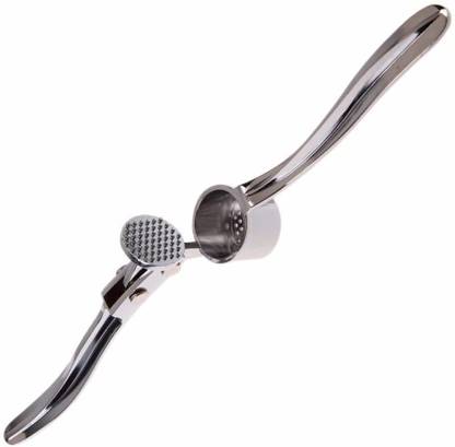 GENIYO Garlic Crusher Ginger Mincer Garlic Presser Garlic Grinding Slicer (Silver) Garlic Press