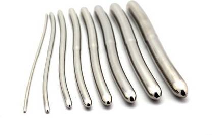 FusionKraft Hegar Uterine Dilator Set - Double Ended (8 Dilators, ?3.0/4.0mm - 17.0/18.0mm) Vaginal Dilator