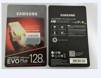 SAMSUNG MB-MC128GEVO MB-MC128GA/IN 128 GB Ultra SDHC UHS Class 3 100 MB/s  Memory Card Compatible with Gaming Console, Computer, Tablet, Mobile