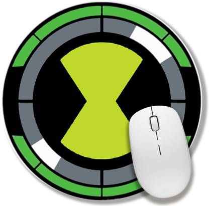 Shop-buz Designer Printed Round Mouse Pad For Computer/Laptop Multicolor (Ben 10: watch) Non Slip Base Mousepad