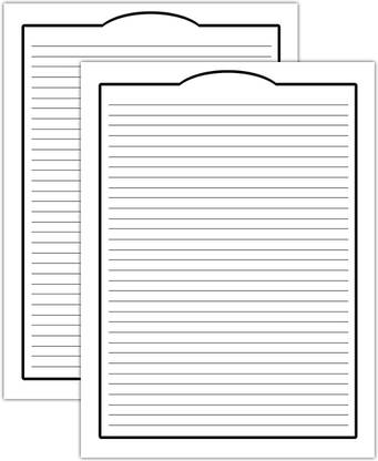 WAYTOBUY New Rounded Rectangle with Arch Design Assignment or Project Papers for Students (Sheets: 60, GSM:70, RCAR001) One Side Ruled 210x297mm 70 gsm Drawing Paper