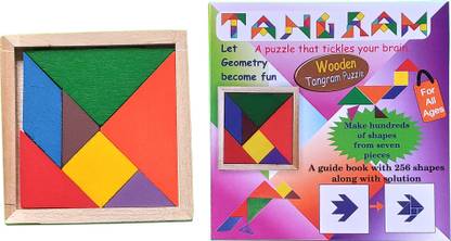 Futureline Aero Scientific Products Tangram Puzzle (7 Piece Puzzle) Geometry Game (Wooden)