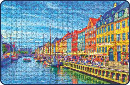 Webby Colourful Nyhavn in Denmark Jigsaw Puzzle, 500 pieces