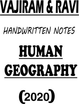 Human Geography Vajiram & Ravi