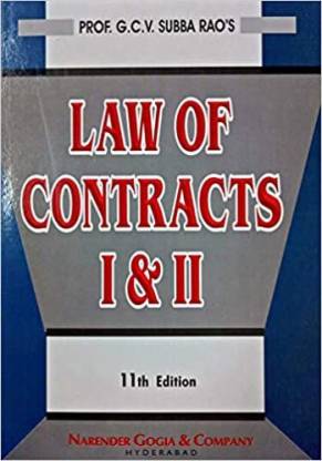 Law Of Contracts I & II (Famous Book On Law Of Contracts)