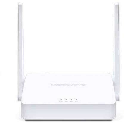 Mercusys N300 Wireless WiFi Router Wireless Router 2.4 GHz 300 Mbps Wifi Speed Dual Band External Antenna Ethernet (Cable Broadband)