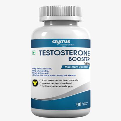 CRATUS Testosterone Booster with Natural Herbs to boost Testosterone Level