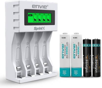 Envie Quick Charge 1.2 A Wall Charger for Camera with Detachable Cable