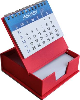 Modaro 2021 Calendar 2021 Desktop Calendar with Paper Memo Pad Writing Sheets, Cube Pad 2021 Table Calendar 2021 Table Calendar