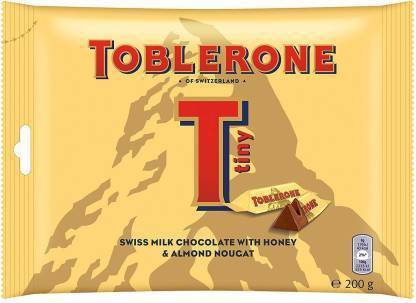 Toblerone Tiny Swiss Milk Chocolate Honey & Almond Nougat Bars