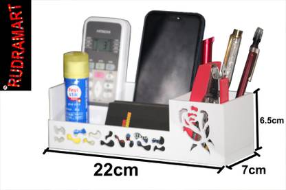 rudramart 3 Compartments ACRYLIC desk organiser officeworks
