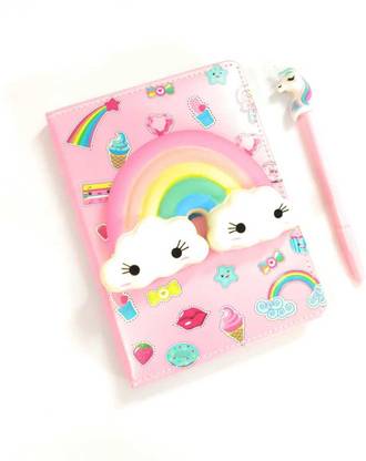 AMANVANI unicorn squishy diary A5 Gift Set availabe 100 Pages