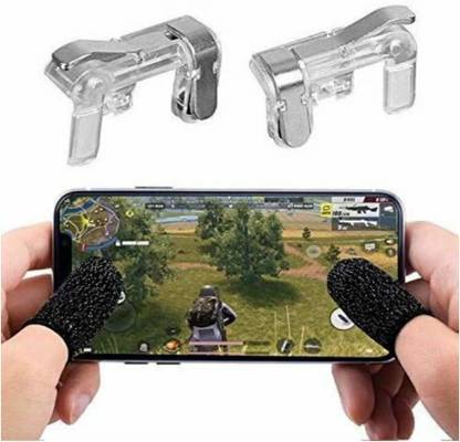 Flipace Trigger and finger sleeve combo pack for all types mobile games for android and IOS Gaming Accessory Kit  Gaming Accessory Kit