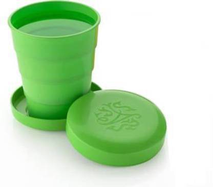 SANNO WORLD Unbreakable Magic Cup/Folding/Pocket Glass for Traveling/Picnic Set of 2 Glass Water/Juice Glass