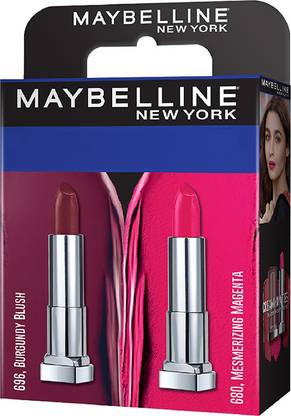 MAYBELLINE NEW YORK Creamy Matte Burgundy Blush & Mesmerizing Magenta (Pack of 2)