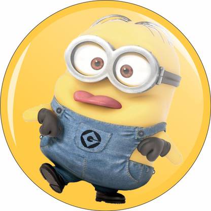 CLICK N HOME Ugly Face Minions Badge Fridge Magnet Fridge Magnet Pack of 1