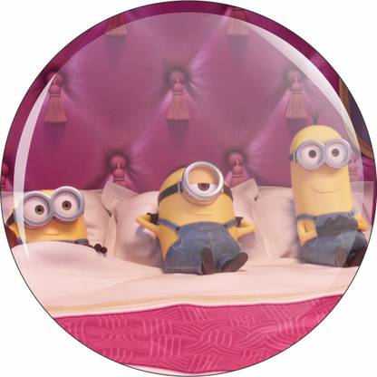 CLICK N HOME Bed Rest Minions Badge Fridge Magnet Fridge Magnet Pack of 1