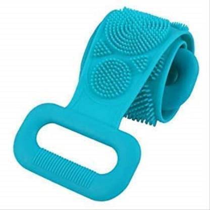 HENI ENTERPRISE Massager Silicone Dual Sided Back Scrubber Brush | Silicone Body Scrubber Belt, Double Side Shower Exfoliating Belt Removes Bath Towel, Double Chopping Belt Scrubber Washer for Bath Silicone Dual Sided Back Scrubber Brush | Silicone Body Scrubber Bel Massager