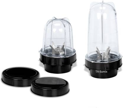 Su-mix Black ABS Plastic bullet Jars 350 ml and 550 ml TASmx Mixer Juicer Jar