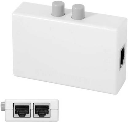 Statusbright 2 in 1 Out 2 Ports Rj45 LAN Cat Network Switch Selector Internal External Networking Switcher Splitter Box 2 Ports 100 Mbps Fully Managed Network Switch