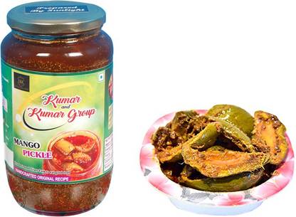 KUMARANDKUMARGROUP Bihar Mango Pickle Indian Aam Ka Aachar | Pack of 1 Jar [ 150 g ] Mango Pickle