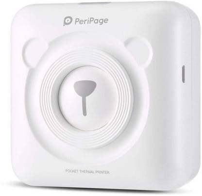 Peri Page Portable Mini Pocket Label Sticker Receipt Printer,Photo Printer,Compatible with Android iOS Devices Windows Photo Printer