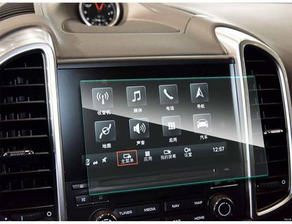 Tuta Tempered Screen Guard for Porsche Taycan Car Infotainment System (2018) Model