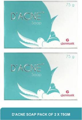 Glenmark D'acne Soap - best soap for body acne and dark spots(pack of 2)75g