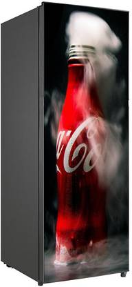 wallpics 60 cm Coca Cola Fridge Sticker skin Fully Waterproof Vinyl Sticker frs2031 Self Adhesive Sticker