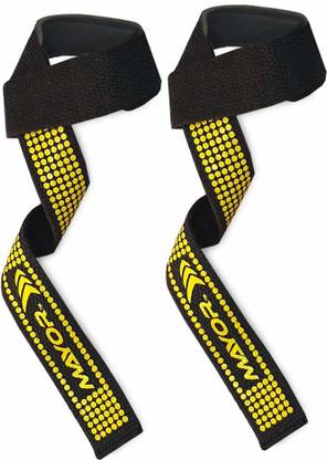 MAYOR Weight Lifting Straps with Support– Non Slip Flex Grip- Great for Powerlifting Wrist Support