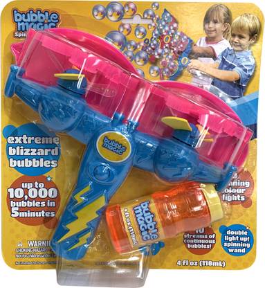 bubble magic Double Light Up Spinning Wand,for Kids 3+ & Above Toy Bubble Maker