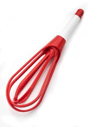 Rizzly Red Egg Beater Lassi Butter Milk Maker Mixer Hand Blender Plastic Plastic Spiral Whisk