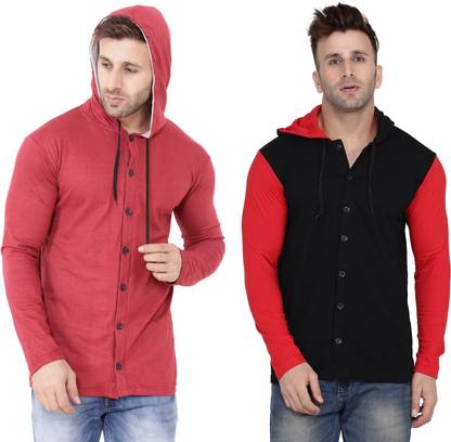 Money Leaf Men Solid Casual Multicolor Shirt