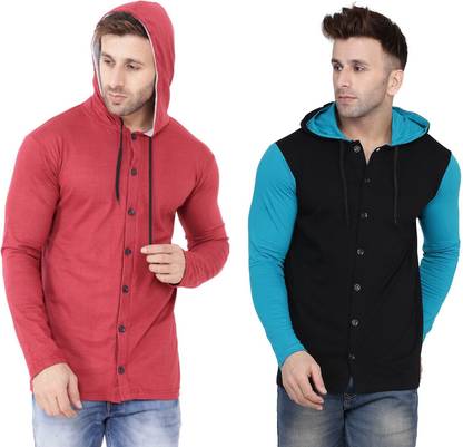 Tfurnish Men Solid Casual Multicolor Shirt