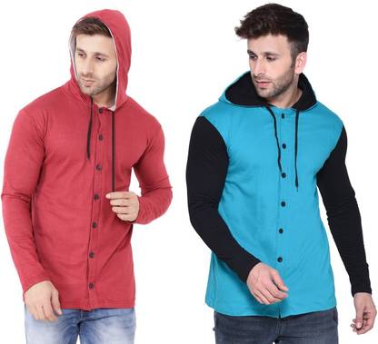 Men Color Block Casual Multicolor Shirt