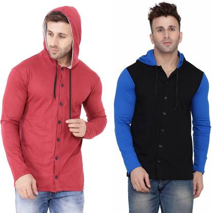 Tfurnish Men Solid Casual Multicolor Shirt