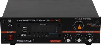 AUDIO ZONE XS-202 Bluetooth 4 Way Speaker Out Stereo Amplifier 6000W 40 W AV Power Amplifier 40 W AV Power Receiver