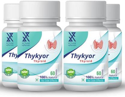 xovak pharma Ayurveda & Herbal Tablets For Hypo & Hyper Thyroid And Maintains For Various Types Of Thyroid Disorders (240 Tablets) Pack 4