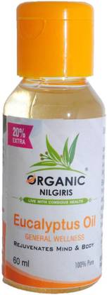 organic nilgiris Eucalyptus Essential Oil, 100% Natural and Pure, for Hair, Beard, Skin, Face and Diffuser-PCK-1