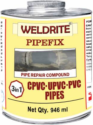 Weldrite CPVC PIPEFIX Gray Pipe Repair Compound (Pack of 2 cans) Contact Cement